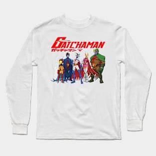 gatchaman vintage movie 5 version Long Sleeve T-Shirt